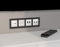 Комплект механизма розетки TV оконечной + SAT 5-862MHz 3.5dB/950-2150MHz 3.5dB Alfa Белый матовый Quant Ambrella Volt MA133310 (AP1333, VM217)