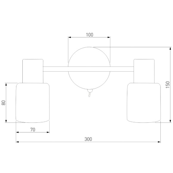 Спот Eurosvet Corso 20089/2 хром, E27, 80W, белый