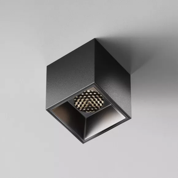 Накладной светильник Maytoni Alfa LED C064CL-5W4K-SQ-B, вид сверху Накладной светильник Maytoni Alfa LED C064CL-5W4K-SQ-B, вид сверху
