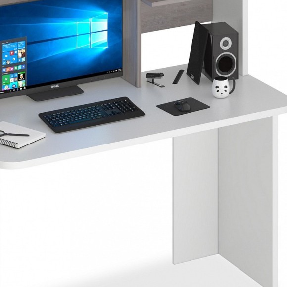 Стол компьютерный Домино Lite СКЛ-Прям120Р+НКЛ-120 MER_SKL-Pryam120Rbez_tumby-NKL-120_BEN