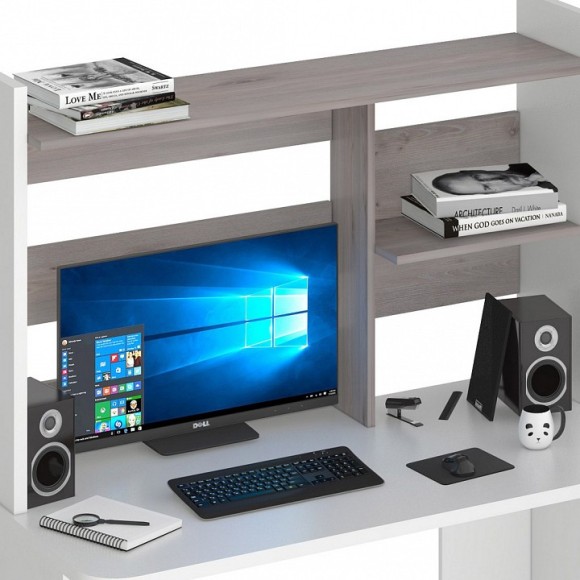 Стол компьютерный Домино Lite СКЛ-Прям120Р+НКЛ-120 MER_SKL-Pryam120Rbez_tumby-NKL-120_BEN