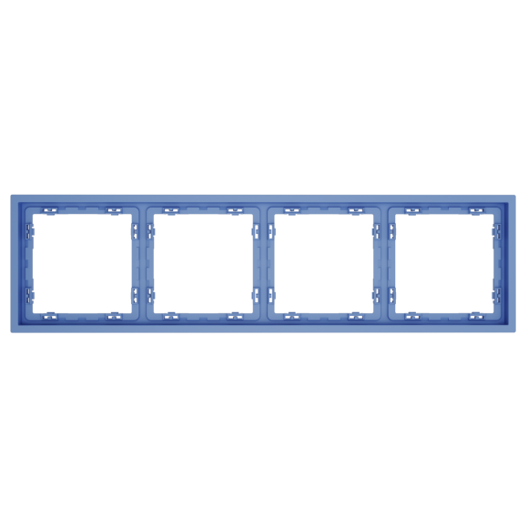 Рамка пластиковая Voltum S70 на 4 поста, (деним) VLS100415