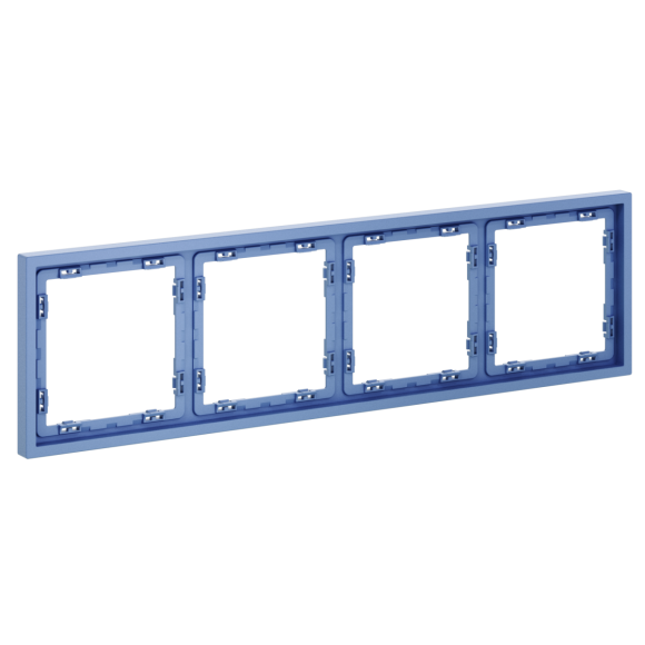 Рамка пластиковая Voltum S70 на 4 поста, (деним) VLS100415