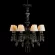 Подвесная люстра Loft IT Grace 10203/8 Black, Черный, Белый, Металл, декоративные элементы крупным планом