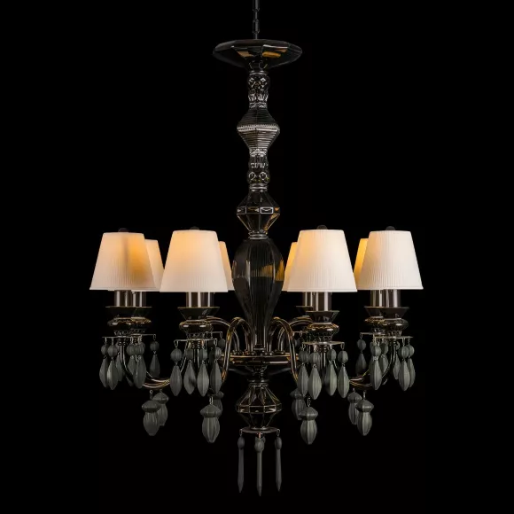 Подвесная люстра Loft IT Grace 10203/8 Black, Черный, Белый, Металл, декоративные элементы крупным планом