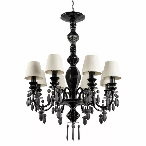 Подвесная люстра Loft IT Grace 10203/8 Black, Арт-деко, Белый