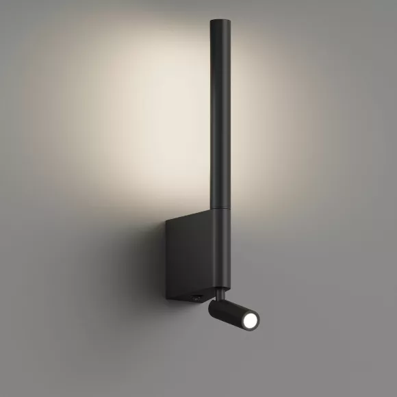 Настенный светильник Hesby Lighting Edge HSBL_0210, Черный, Теплый белый, Алюминий