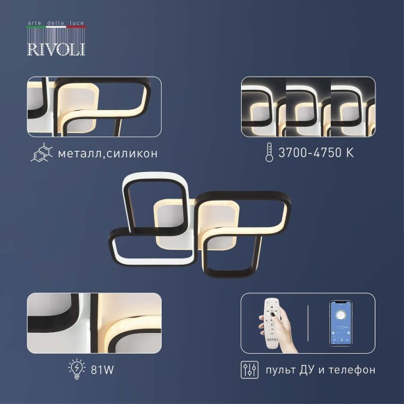 Потолочный светильник Rivoli Lydia 6104-101 Б0059012