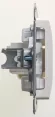 Розетка компьютерная RJ45 кат.5E Systeme Electric Glossa Перламутр GSL000681K
