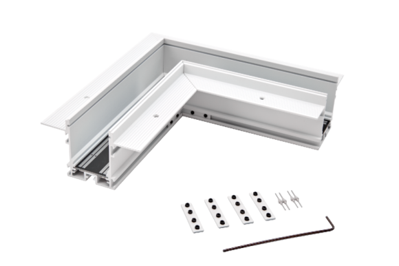 Коннектор угловой встраиваемый Designled SY-601901-RC-CN-1-WHMR-PCB 016477