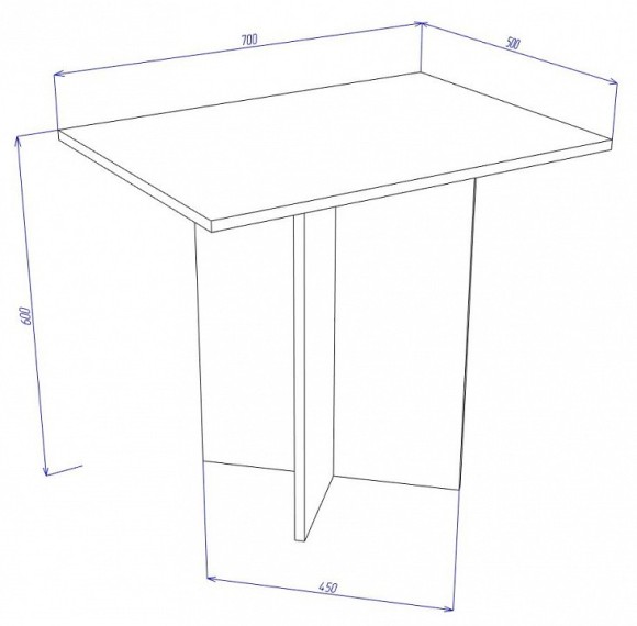 Стол журнальный Cross СЖ4 MER_SZH4-V