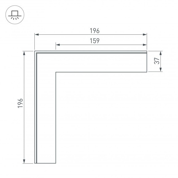 Соединитель профиля Arlight 030096