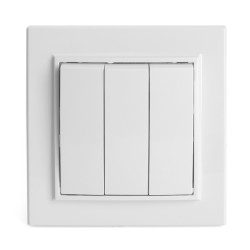 Выключатель трехклавишный Stekker Эрна 39922