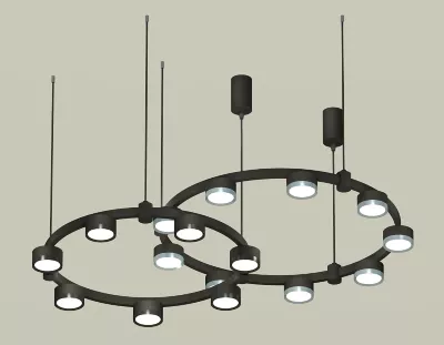 Комплект подвесного светильника Ambrella Light Techno Ring XR92091210 (A9209x2, C9238, C9242, N8113, N8133)