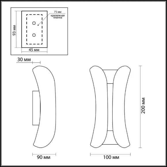 Уличный настенный светодиодный светильник Odeon Light Krista 3886/6WG Уличный настенный светодиодный светильник Odeon Light Krista 3886/6WG