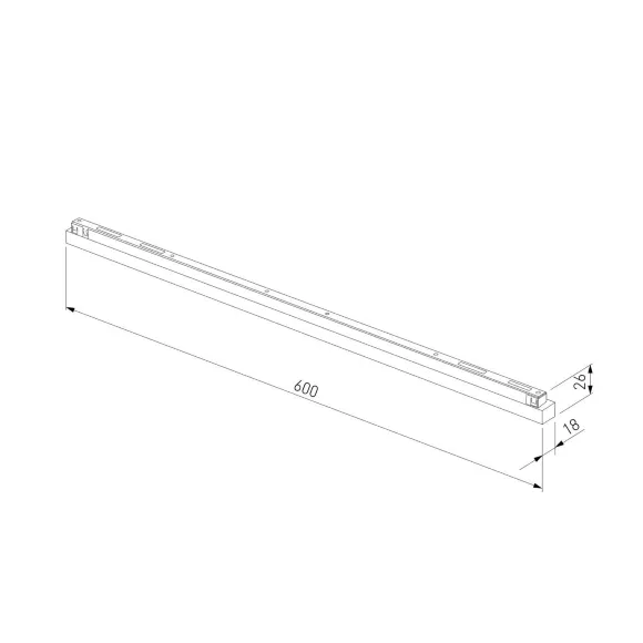 Трековый магнитный светильник Elektrostandard Line Magnetic 85527/01 4690389220678 a072703, Никель, Белый, Нейтральный белый, вид сбоку
