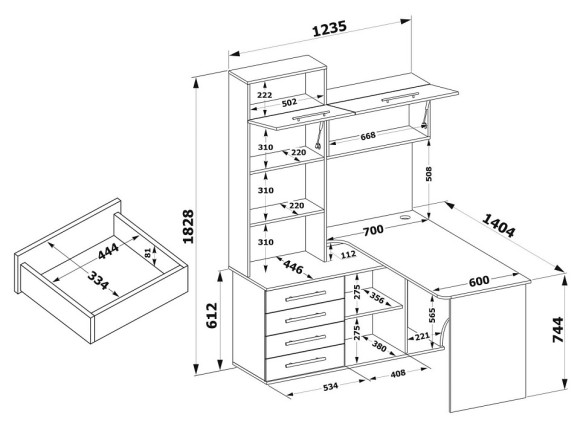 Стол компьютерный КСТ-14.1Л SK_00-00015782