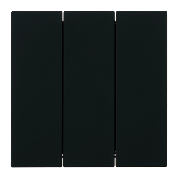 Выключатель 3-клавишный (механизм) Stekker Мия 250В 10А RSW10-3108-05 черный бархат 50444