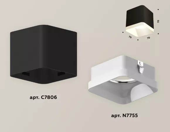 Потолочный светильник Ambrella Light Techno Spot XS7806040 (C7806, N7755) Потолочный светильник Ambrella Light Techno Spot XS7806040 (C7806, N7755)