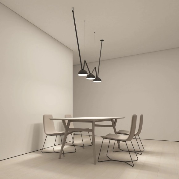 Трековый однофазный светильник Denkirs Belty flow DK5560-BK