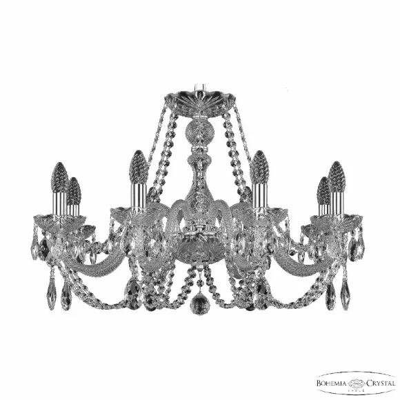 Подвесная люстра Bohemia Ivele Crystal 101/8/240 Ni Подвесная люстра Bohemia Ivele Crystal 101/8/240 Ni