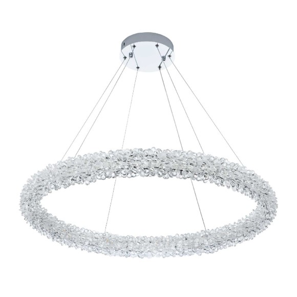 Подвесная светодиодная люстра с пультом управления Modelux MS.5002.800 CR