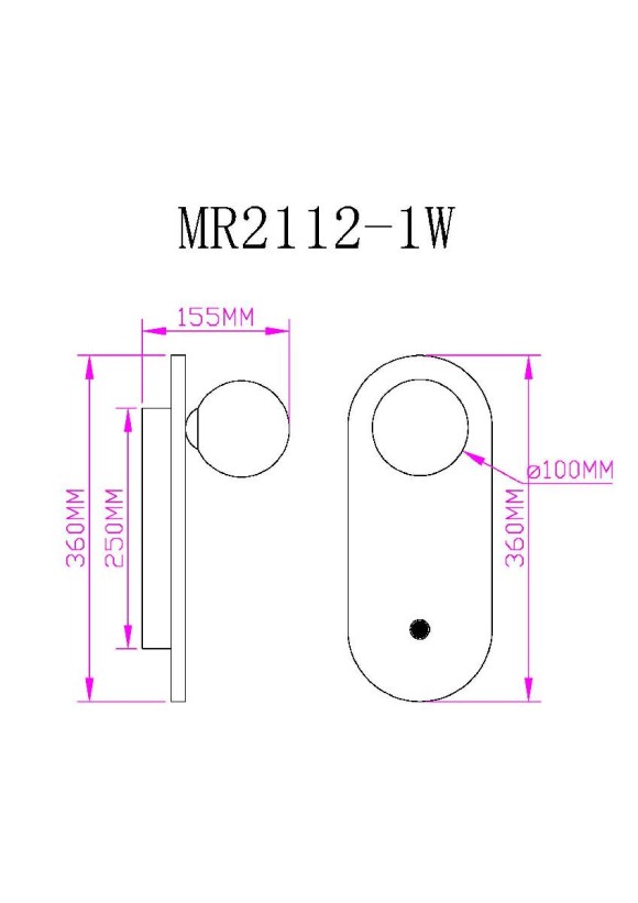 Бра Myfar Juliet MR2112-1W
