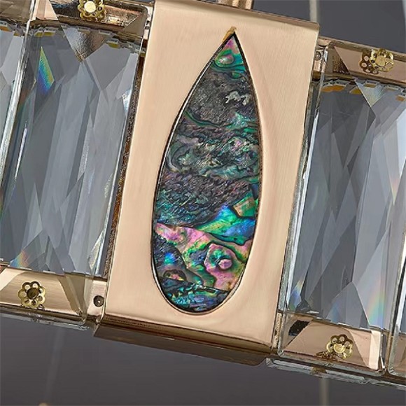 Подвесная светодиодная люстра Delight Collection D8016 D8016P/R/D600 gold/clear