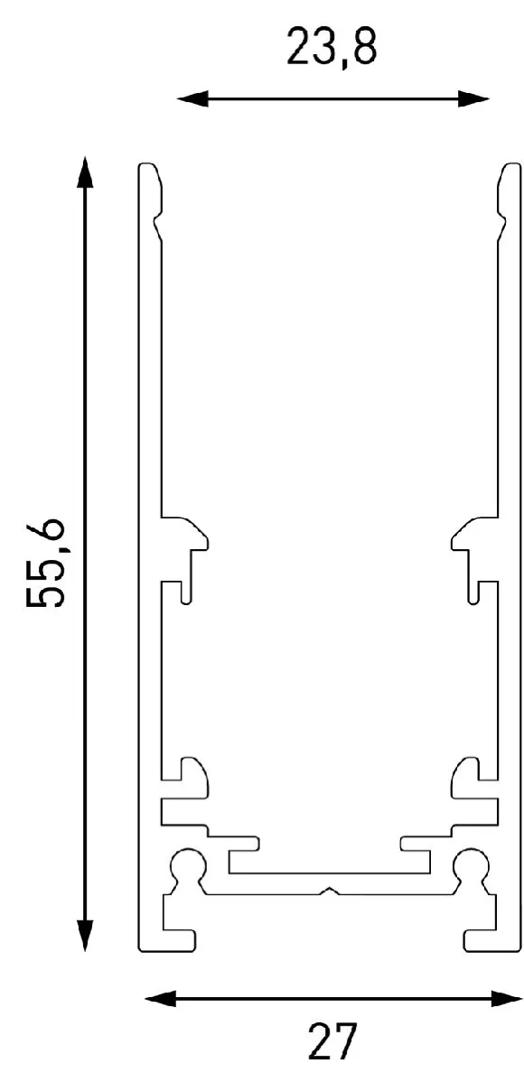 Схема размеров шинопровод накладной Lumker SY-LINK-20S1-2.5-BL 019270 Схема размеров шинопровод накладной Lumker SY-LINK-20S1-2.5-BL 019270