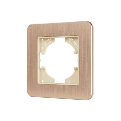 Рамка алюминиевая на 1 пост Arlight FRM-AKIRY-AL-1-GD 049683