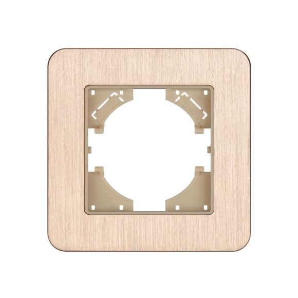 Рамка алюминиевая на 1 пост Arlight FRM-AKIRY-AL-1-GD 049683