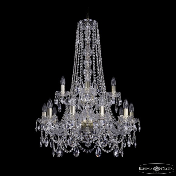 Подвесная люстра Bohemia Ivele Crystal 1411/10+5/240/h-94/2d G