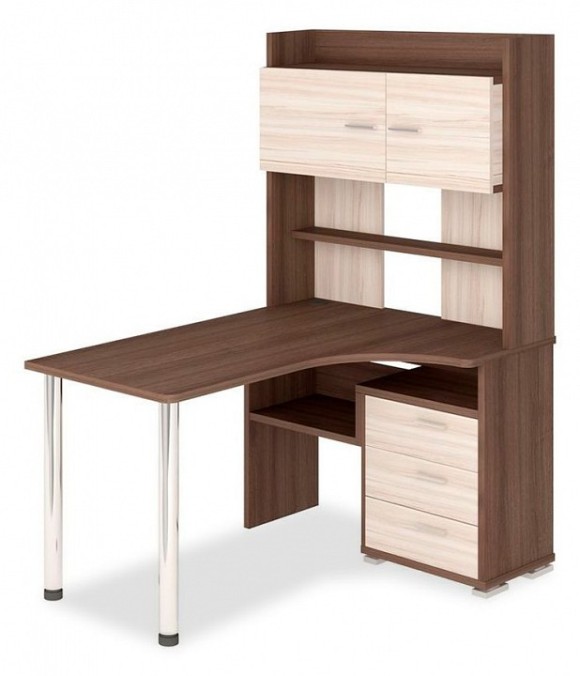 Стол компьютерный Домино СР-133-150 ШК-Ч-ПРАВ MER_SR-133-150_SHK-CH-PRAV