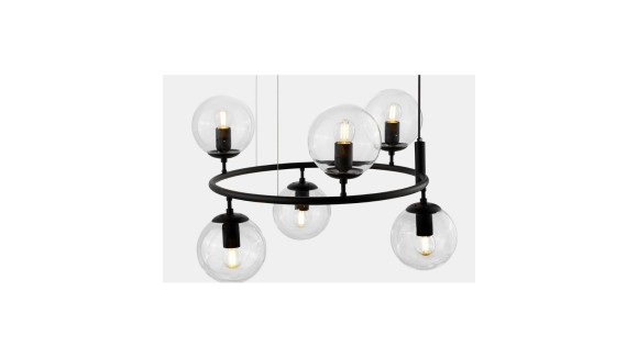 Подвесная люстра Lumina Deco Ceredo LDP 6034-6 RND BK