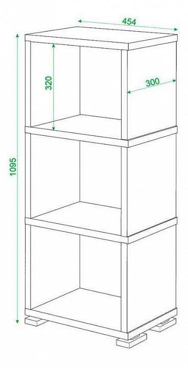 Стеллаж Домино СБ-15/3 MER_SB-15_3_V