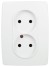 Розетка двухместная Эра 12-2107-01М Б0065688