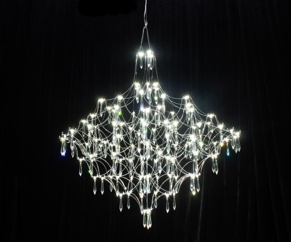 Подвесная светодиодная люстра с пультом управления Kink Light Галанта 07881-80,02(05-21)