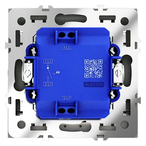 Выключатель одноклавишный с подсветкой Voltum S70 VLS010207