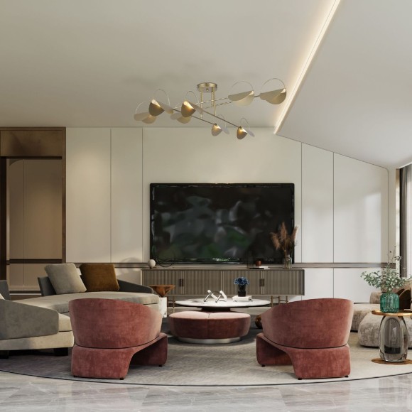 Потолочная люстра Eurosvet Grazia 70148/8 золото a062039