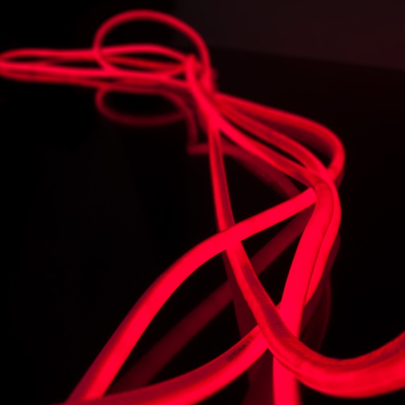 Светодиодный гибкий неон Elektrostandard 220V 9,6W 144Led 2835 IP67 круглый красный, 50 м 4690389134715