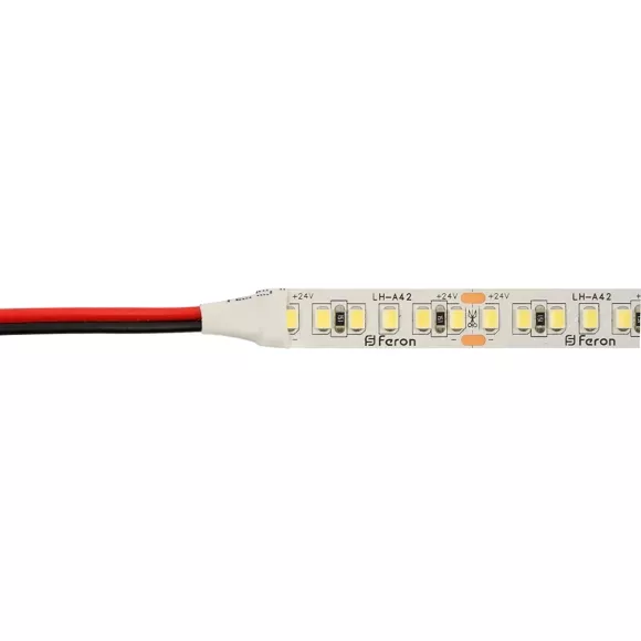 Светодиодная лента 24V Feron LS502, 180*SMD2835, 16W/m, IP20, 3000К (теплый белый) 53089 Светодиодная лента 24V Feron LS502, 180*SMD2835, 16W/m, IP20, 3000К (теплый белый) 53089