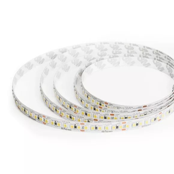 Светодиодная лента 24V Feron LS502, 180*SMD2835, 16W/m, IP20, 3000К (теплый белый) 53089 Светодиодная лента 24V Feron LS502, 180*SMD2835, 16W/m, IP20, 3000К (теплый белый) 53089