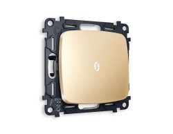 Комплект механизма 1-кл проходного выключателя с подсветкой Ambrella Volt Omega MO602035