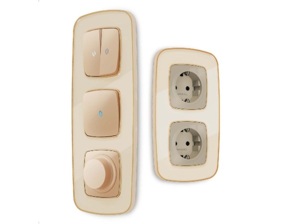 Рамка трехместная Ambrella Volt Coint OF640343