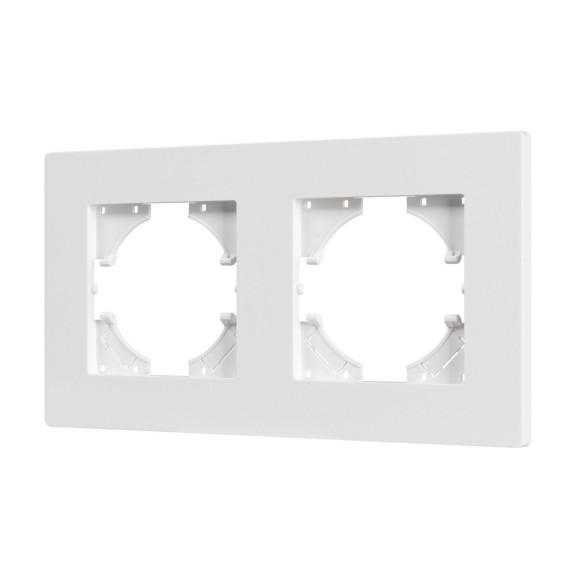 Рамка на 2 поста пластиковая Arlight FRM-PERIO-PL-2-WH 049750