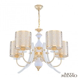 Подвесная люстра Arte Milano Florentia-6067 306067/5 Wh/Gd