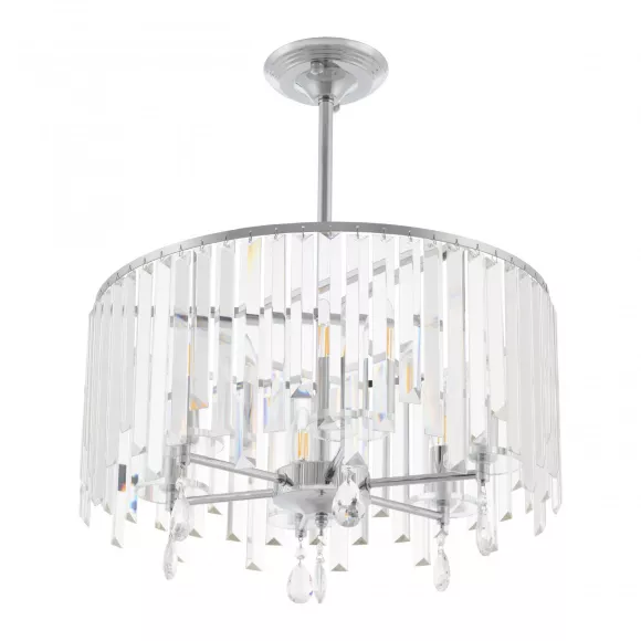 Люстра на штанге Arte Milano Sorrento 372509/6/250/500 CR, Хром, Прозрачный, Металл, крупный план Люстра на штанге Arte Milano Sorrento 372509/6/250/500 CR, Хром, Прозрачный, Металл, крупный план