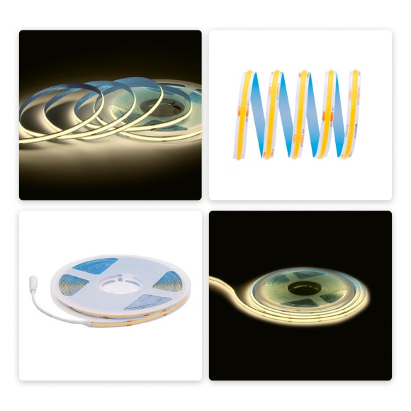 Светодиодная лента Apeyron 24В COB 15Вт/м 3000К 10м IP20 00-483