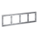 Рамка пластиковая Voltum S70 на 4 поста, (серый) VLS100416