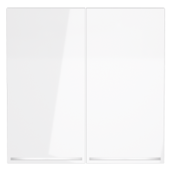 Клавиши для выключателя/переключателя двухклавишного с подсветкой Voltum S70 (белый глянцевый) VLS000401